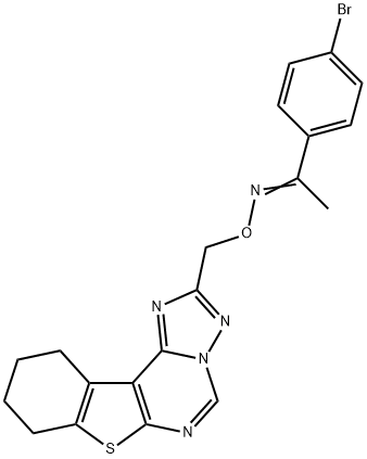 333775-06-7 (1E)-1-(4-bromophenyl)-N-(8,9,10,11-tetrahydro[1]benzothieno[3,2-e][1,2,4]triazolo[1,5-c]pyrimidin-2-ylmethoxy)ethanimine