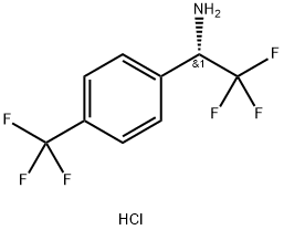 (S)2,2,2-三氟-1-(4-三氟甲基苯)乙胺盐酸盐, 336105-44-3, 结构式