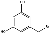 5-(Bromomethyl)benzene-1,3-diol 化学構造式