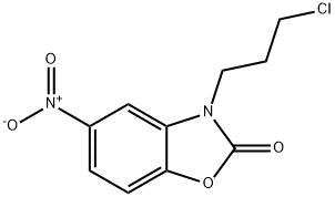 3-(3-Chloropropyl)-5-nitrobenzo[d]oxazol-2(3H)-one Struktur