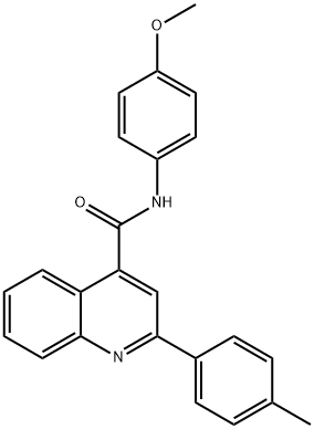 N-(4-methoxyphenyl)-2-(4-methylphenyl)quinoline-4-carboxamide Struktur