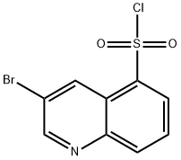 3-溴喹啉-5-磺酰氯 结构式