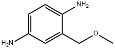 2-(メトキシメチル)ベンゼン-1,4-ジアミン 化学構造式