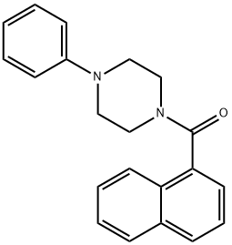 naphthalen-1-yl(4-phenylpiperazin-1-yl)methanone Structure