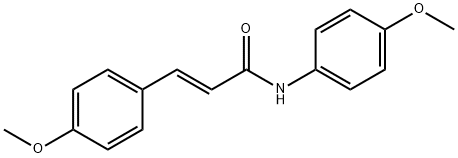 (E)-N,3-Bis(4-methoxyphenyl)acrylamide Struktur