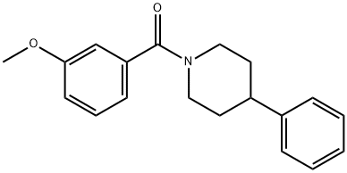(3-methoxyphenyl)(4-phenylpiperidin-1-yl)methanone,341021-21-4,结构式