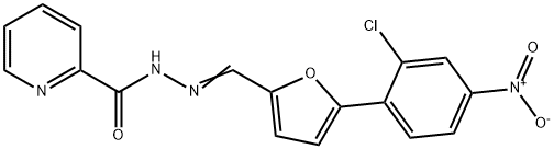 N'-{(Z)-[5-(2-chloro-4-nitrophenyl)furan-2-yl]methylidene}pyridine-2-carbohydrazide Structure