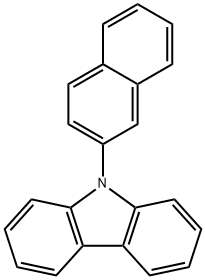 N-(2-naphthyl)carbazole Structure