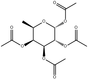 6-脱氧-ALPHA-D-吡喃半乳糖四乙酸酯, 34371-40-9, 结构式