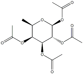6-脱氧-BETA-D-吡喃半乳糖四乙酸酯, 34371-41-0, 结构式