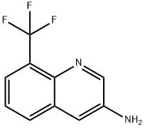 8-(トリフルオロメチル)キノリン-3-アミン 化学構造式