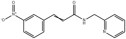(2E)-3-(3-nitrophenyl)-N-(pyridin-2-ylmethyl)prop-2-enamide Struktur