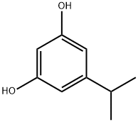 5-イソプロピル-1,3-ベンゼンジオール 化学構造式