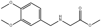 methyl 2-(3,4-dimethoxybenzylamino)acetate Struktur