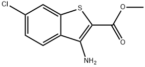 3-氨基-6-氯苯并[B]噻吩-2-甲酸甲酯 结构式