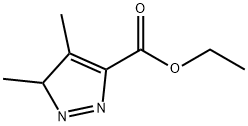 3,4-二甲基-1H-吡唑-5-羧酸乙酯 结构式