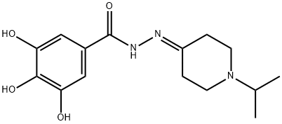 3,4,5-trihydroxy-N'-[1-(propan-2-yl)piperidin-4-ylidene]benzohydrazide,355383-85-6,结构式
