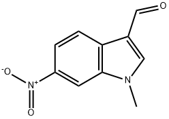 1-methyl-6-nitro-1H-indole-3-carbaldehyde Struktur