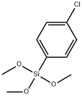 (p-Chlorophenyl)Trimethoxysilane Structure