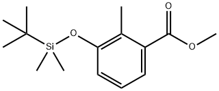 methyl 3-(tert-butyldimethylsilyloxy)-2-methylbenzoate Structure