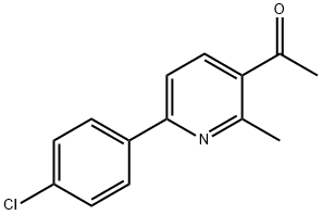 1-(6-(4-Chlorophenyl)-2-methylpyridin-3-yl)ethan-1-one Structure