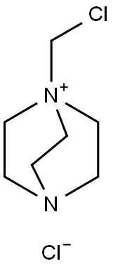 1-(chloromethyl)-4-aza-1-azonia bicyclo[2.2.2]octane chloride Struktur