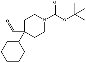 tert-butyl 4-cyclohexyl-4-formylpiperidine-1-carboxylate
