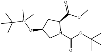 (2S,4S)-1-Tert-Butyl 2-Methyl 4-((Tert-Butyldimethylsilyl)Oxy)Pyrrolidine-1,2-Dicarboxylate