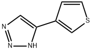 5-(3-thienyl)-1H-1,2,3-Triazole Struktur