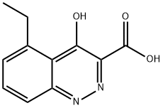 5-Ethyl-4-oxo-1,4-dihydrocinnoline-3-carboxylic acid Struktur