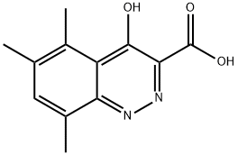5,6,8-Trimethyl-4-oxo-1,4-dihydrocinnoline-3-carboxylic acid Struktur