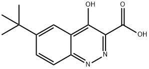 6-(tert-Butyl)-4-oxo-1,4-dihydrocinnoline-3-carboxylic acid Structure