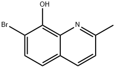 7-bromo-2-methylquinolin-8-ol Struktur