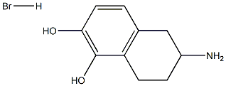 2-Amino-5,6-dihydroxy-1,2,3,4-tetrahydronaphthalene hydrobromide Struktur