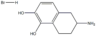 2-Amino-5,6-dihydroxy-1,2,3,4-tetrahydronaphthalene hydrobromide Structure