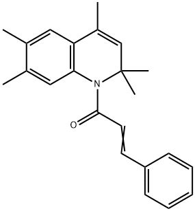 (2E)-1-(2,2,4,6,7-pentamethylquinolin-1(2H)-yl)-3-phenylprop-2-en-1-one,371204-71-6,结构式