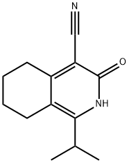 1-isopropyl-3-oxo-2,3,5,6,7,8-hexahydroisoquinoline-4-carbonitrile 结构式