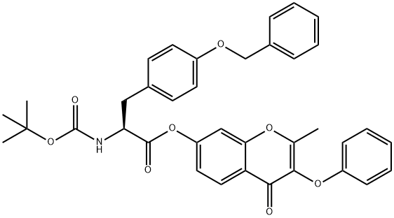 374702-60-0 (S)-2-methyl-4-oxo-3-phenoxy-4H-chromen-7-yl 3-(4-(benzyloxy)phenyl)-2-((tert-butoxycarbonyl)amino)propanoate