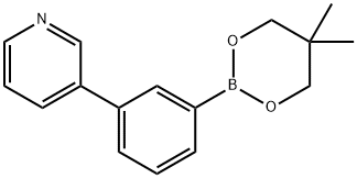 3-[3-(5,5-dimethyl-1,3,2-dioxaborinan-2-yl)phenyl]Pyridine Struktur