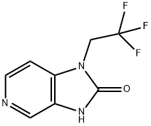 1-(2,2,2-三氟乙基)-1H-咪唑并[4,5-C]吡啶-2(3H)-酮,380605-32-3,结构式