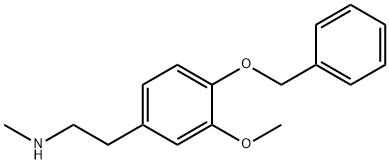 2-(4-(Benzyloxy)-3-methoxyphenyl)-N-methylethan-1-amine Structure