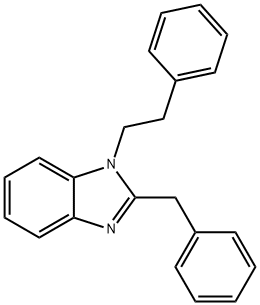 2-Benzyl-1-phenethyl-1H-benzo[d]imidazole Struktur