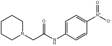 N-(4-nitrophenyl)-1-Piperidineacetamide Structure