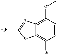 7-BROMO-4-METHOXY-2-BENZOTHIAZOLAMINE,383865-53-0,结构式