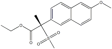 (S)-2-(methylsulfonyl)ethyl 2-(6-methoxynaphthalen-2-yl)propanoate(WXG02261) Struktur