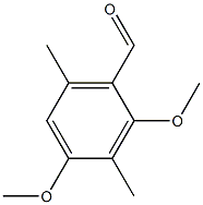 2,4-dimethoxy-3,6-dimethylbenzaldehyde,38629-39-9,结构式