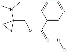 (1-(dimethylamino)cyclopropyl)methyl nicotinate hydrochloride Structure