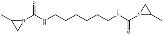 N,N'-HEXAMETHYLENEBIS(2-METHYL-1-AZIRIDINECARBOXAMIDE) 化学構造式