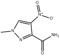 1-甲基-4-硝基-1H-吡唑-3-甲酰胺, 3920-39-6, 结构式