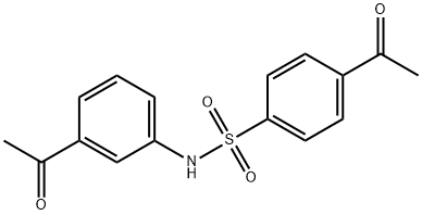 4-Acetyl-N-(3-acetylphenyl)benzenesulfonamide Structure